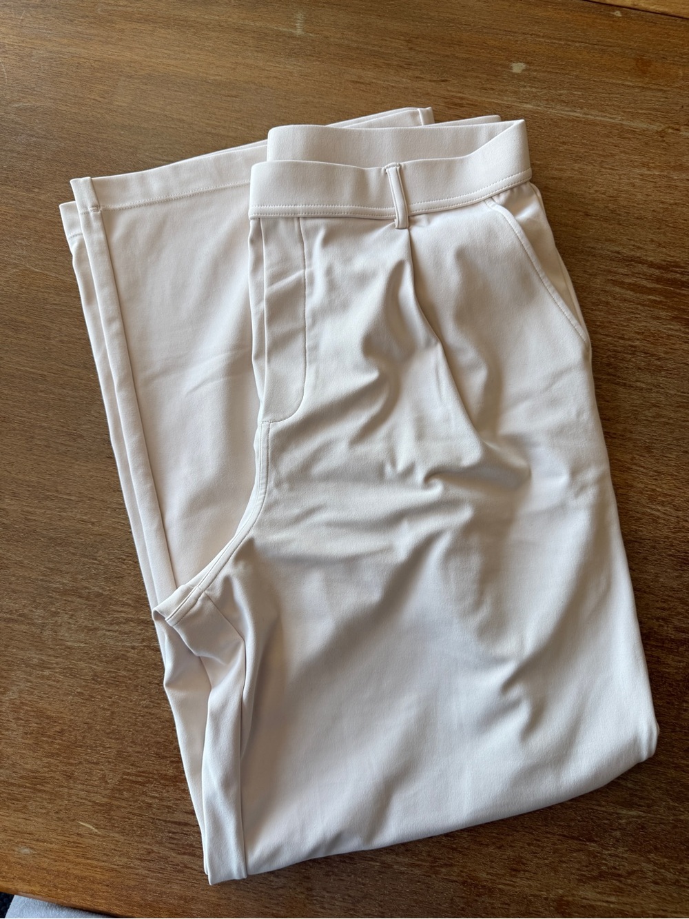 Halara Cream Stretch Pull-On Pants
